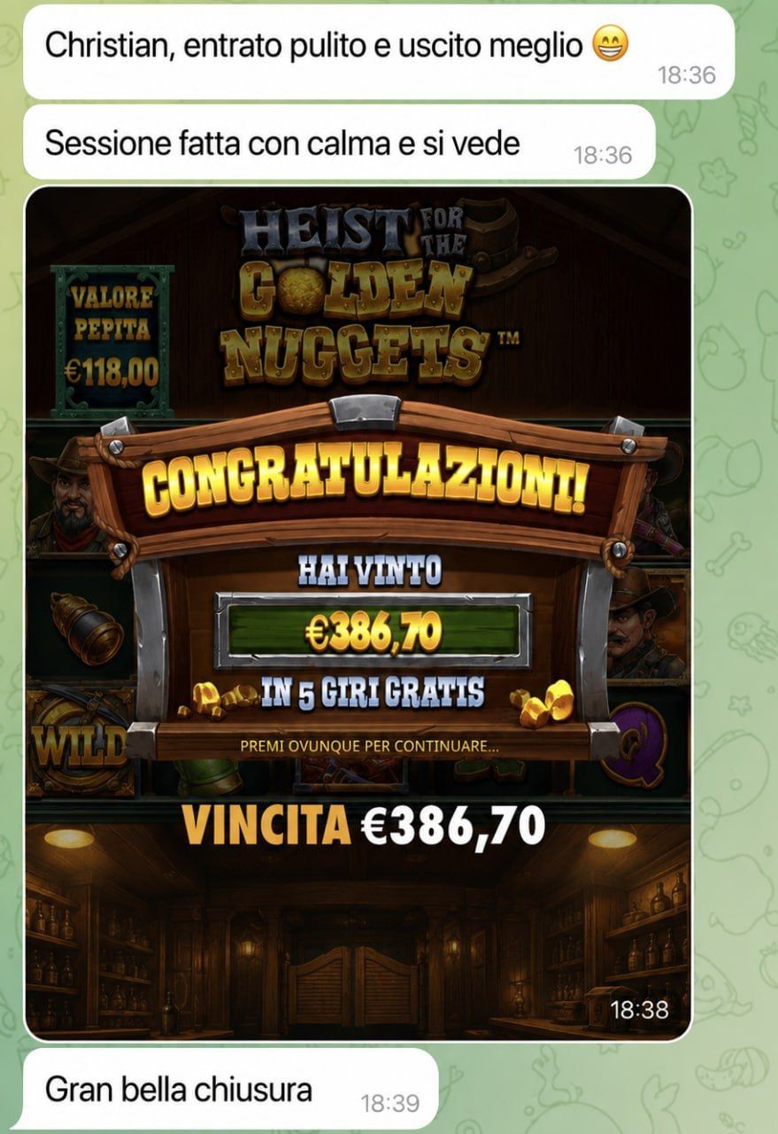 Feedback Vincita 1